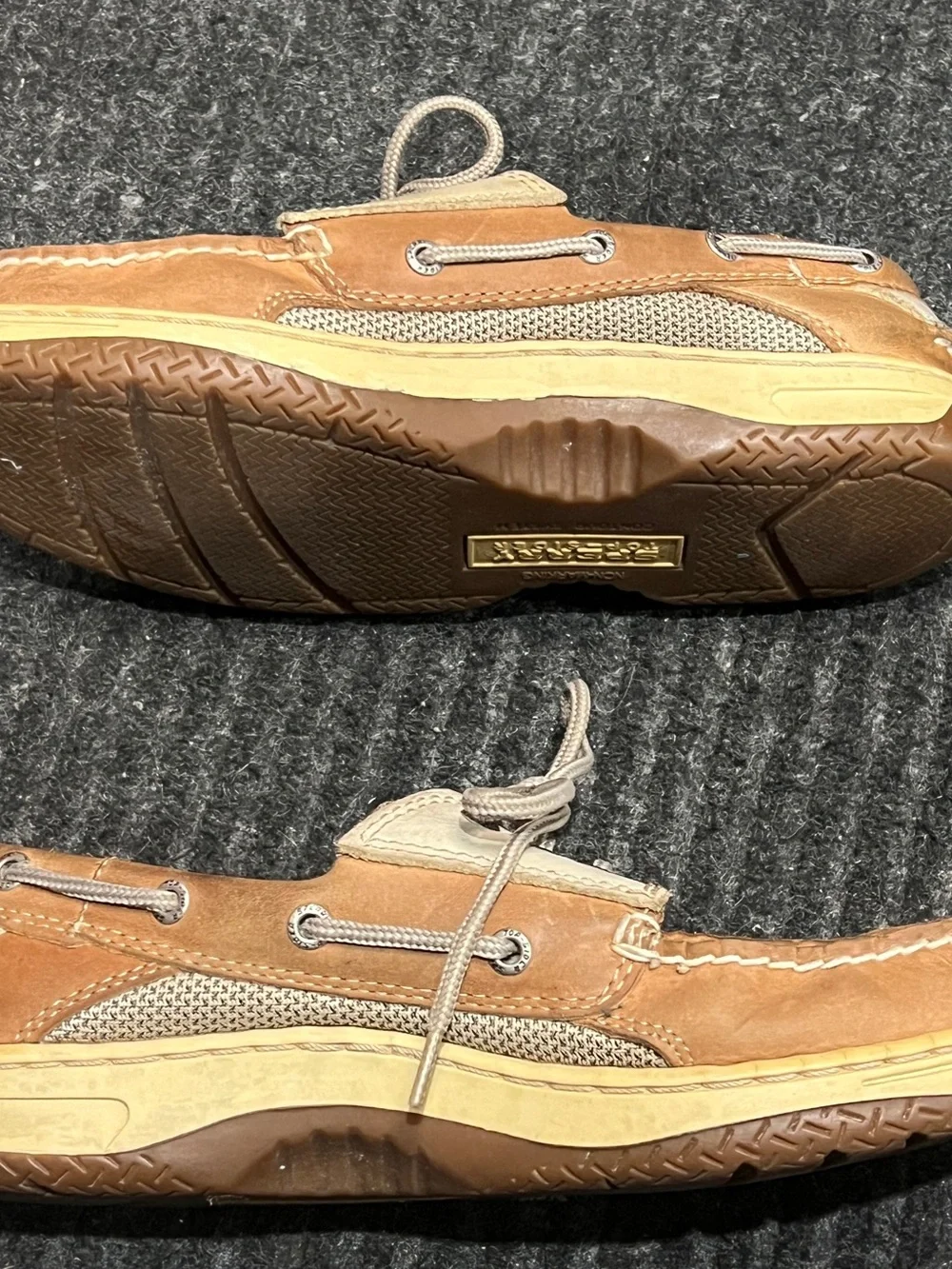 Sperry Top-Sider Men’s Leather Boat Shoes Brown Lace Up Casual Size 8M
